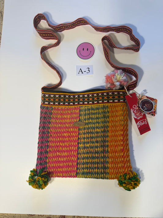 Handwoven Peruvian Shoulder Bag A-3